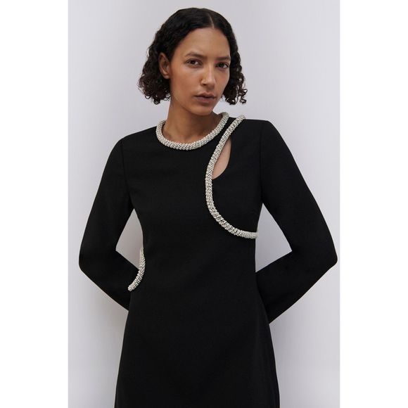 JONATHAN SIMKHAI KATHARINE DIAMANTE MINI DRESS - Picture 2 of 14